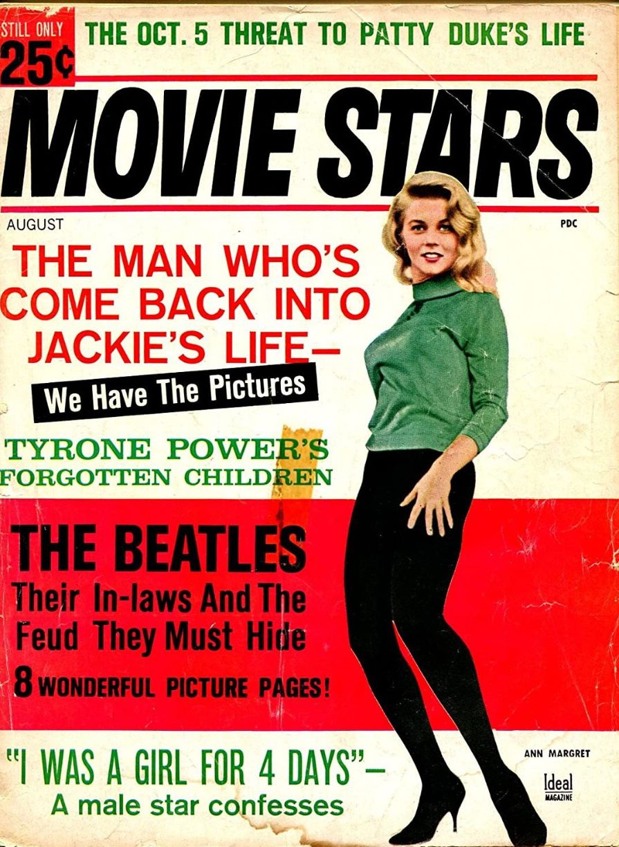 MOVIE STARS magazine side cover Issue 285 August 1964