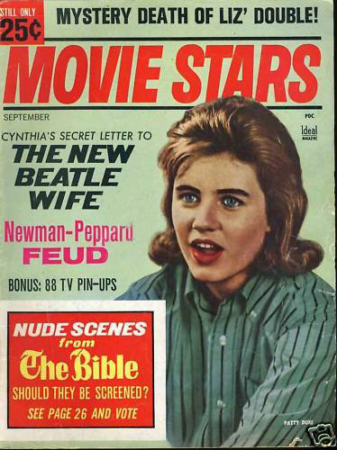 MOVIE STARS magazine side cover Issue 286 September 1964