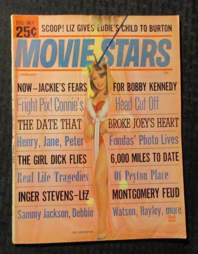 MOVIE STARS magazine side cover Issue 290 January 1965