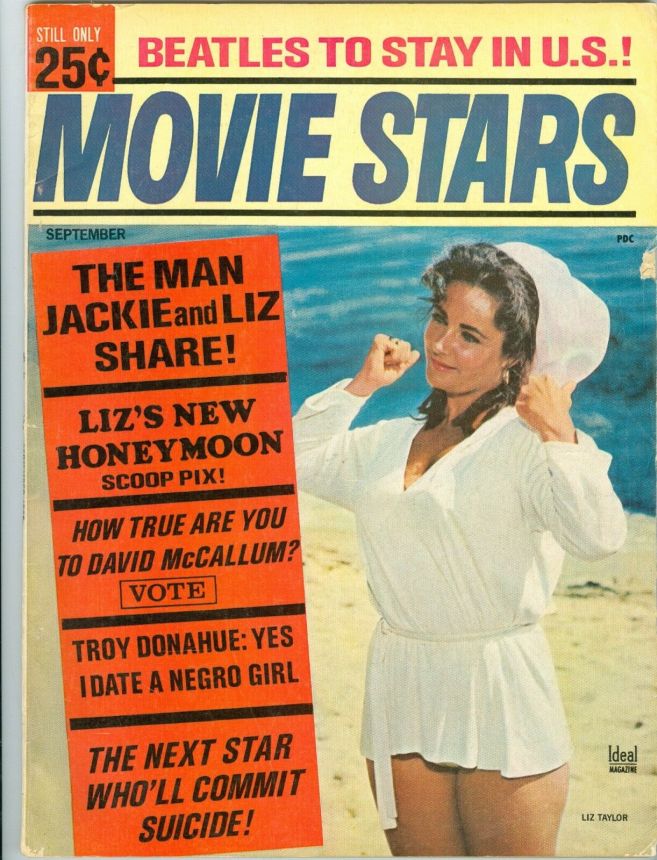 MOVIE STARS magazine side cover Issue 298 September 1965