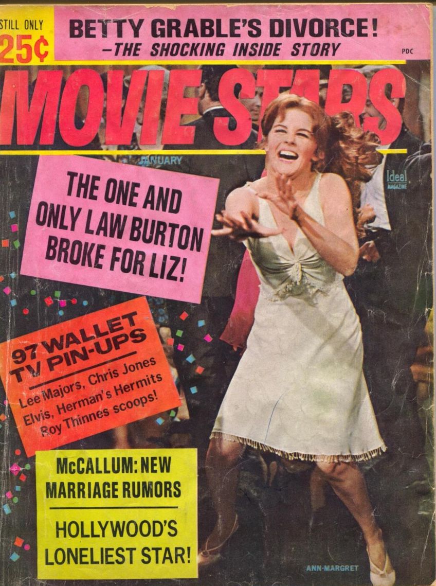MOVIE STARS magazine side cover Issue 302 January 1966