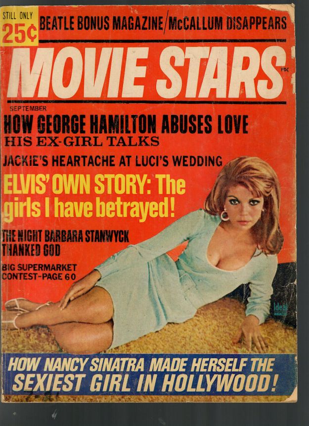 MOVIE STARS magazine side cover Issue 310 September 1966