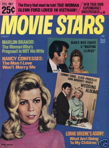 MOVIE STARS magazine side cover Issue 321 August 1967