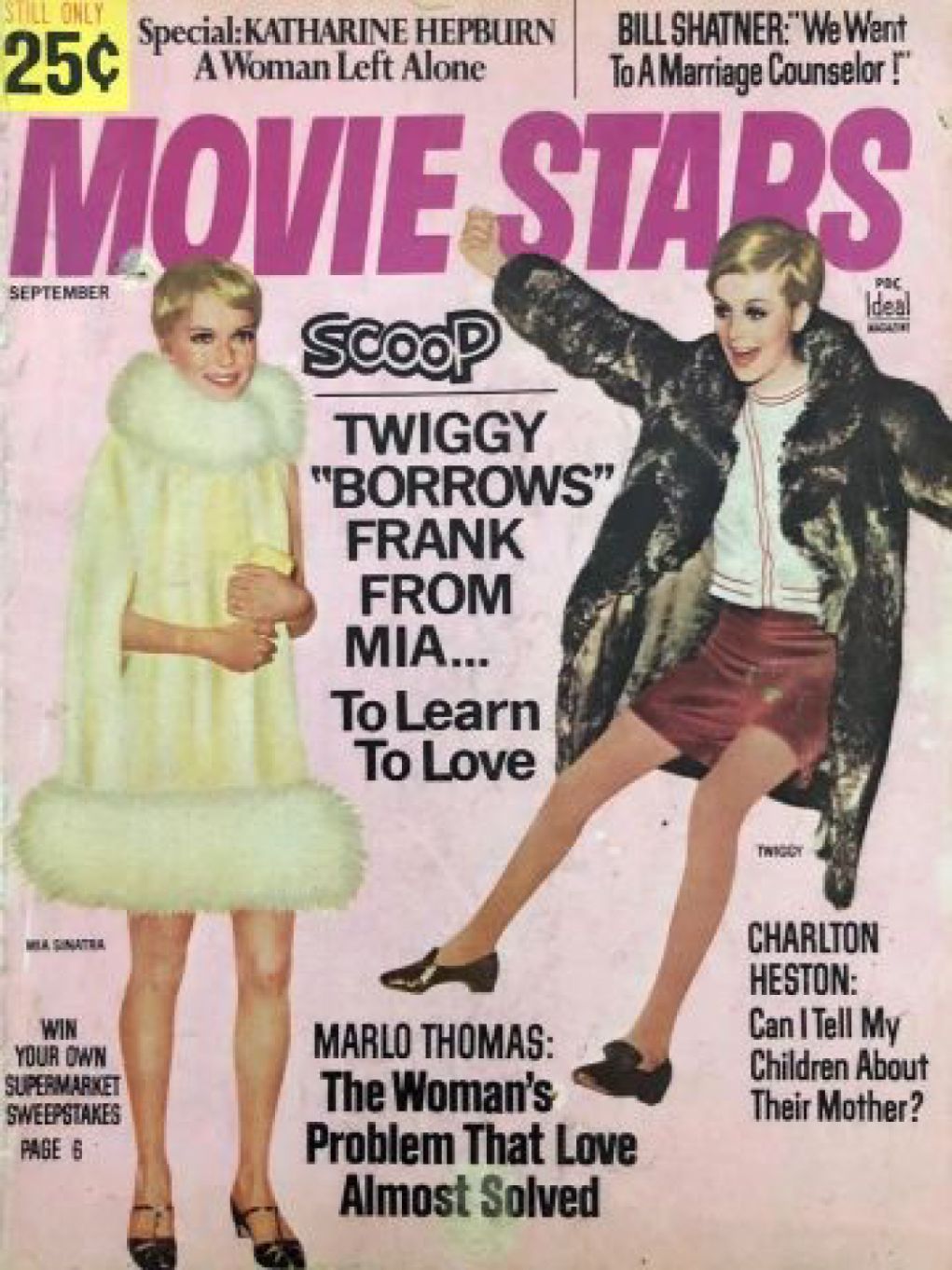 MOVIE STARS magazine side cover Issue 322 September 1967