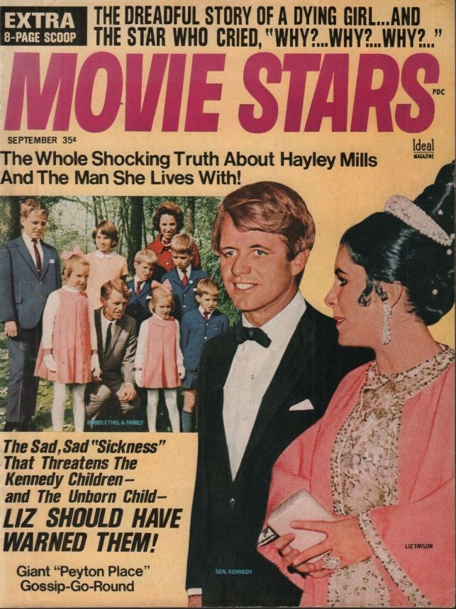 MOVIE STARS magazine side cover Issue 334 September 1968