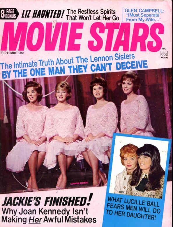 MOVIE STARS magazine side cover Issue 346 September 1969