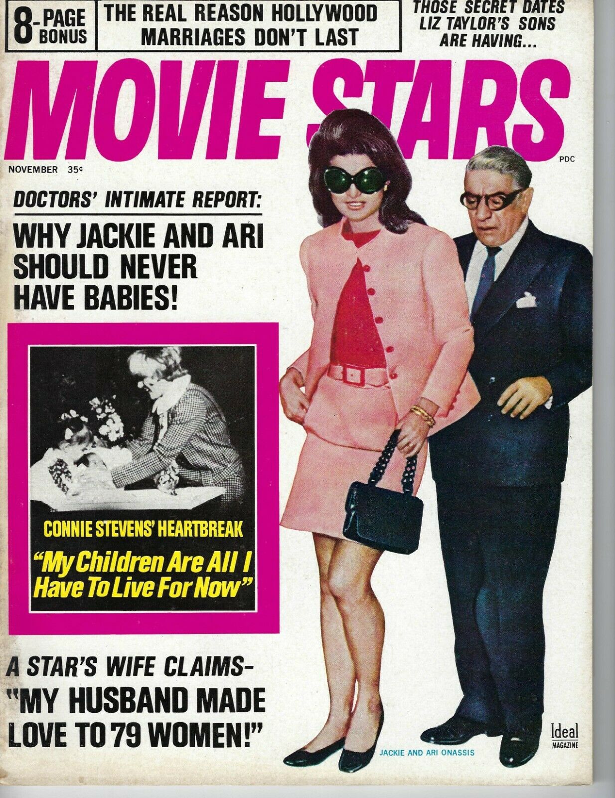 MOVIE STARS magazine side cover Issue 348 November 1969