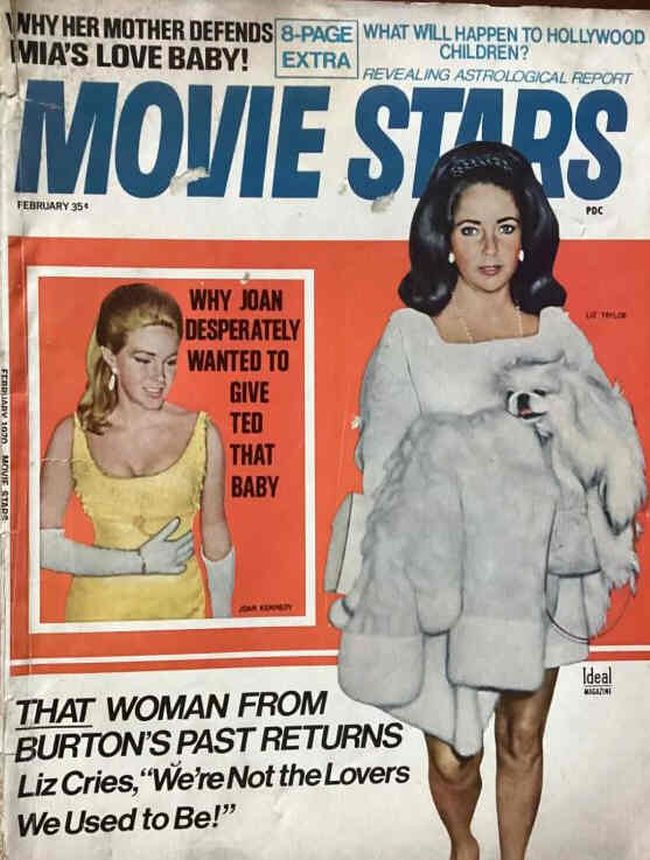 MOVIE STARS magazine side cover Issue 351 February 1970