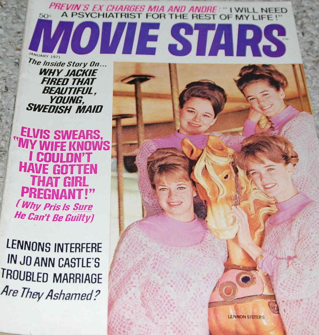 MOVIE STARS magazine side cover Issue 362 January 1971