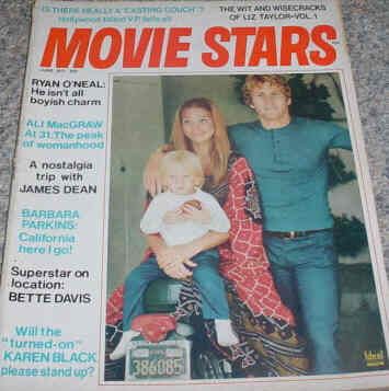 MOVIE STARS magazine side cover Issue 367 June 1971