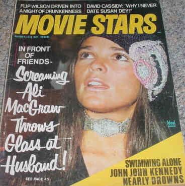 MOVIE STARS magazine side cover Issue 369 August 1971