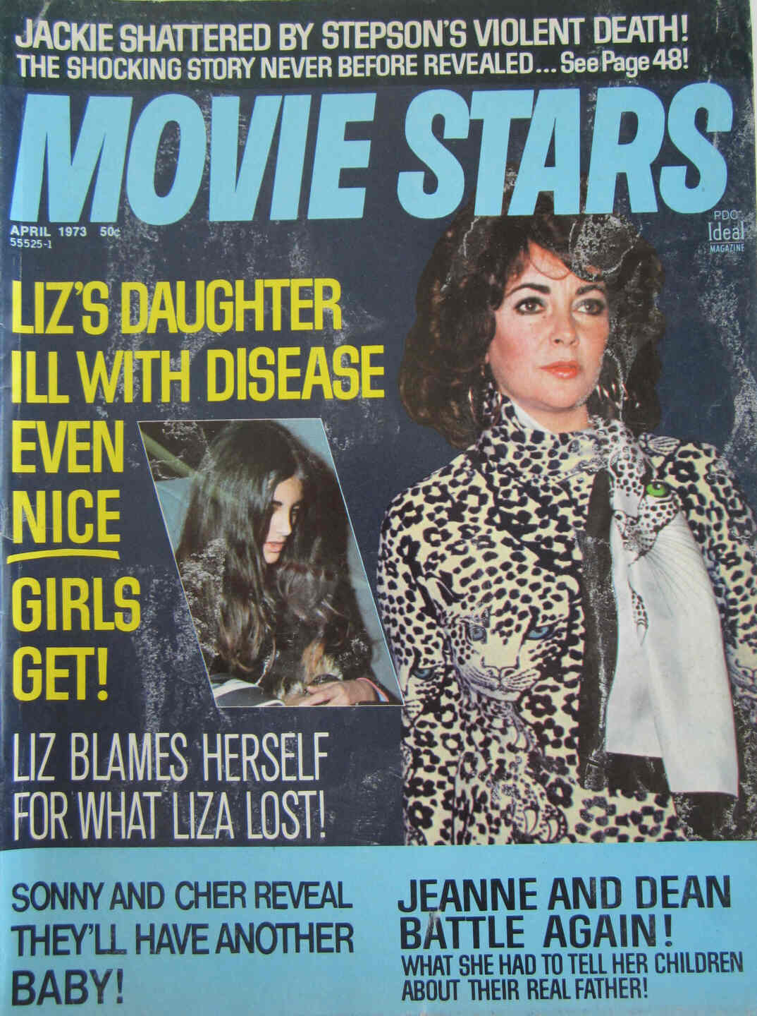 MOVIE STARS magazine side cover Issue 389 April 1973