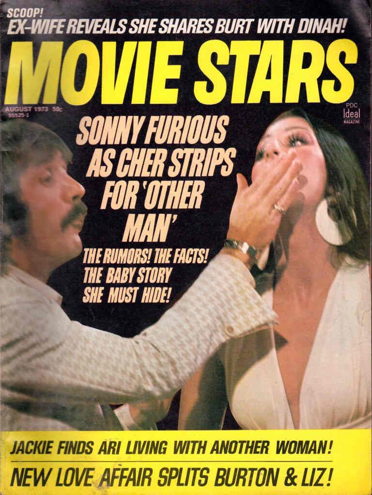 MOVIE STARS magazine side cover Issue 393 August 1973