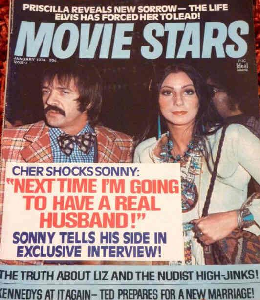MOVIE STARS magazine side cover Issue 398 January 1974