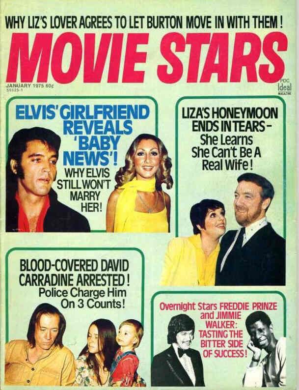 MOVIE STARS magazine side cover Issue 410 January 1975