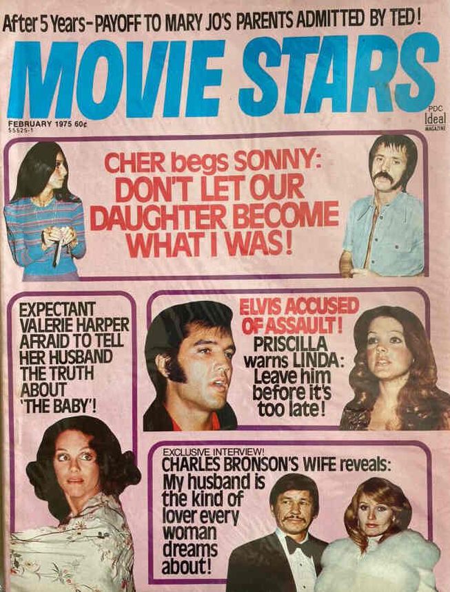 MOVIE STARS magazine side cover Issue 411 February 1975