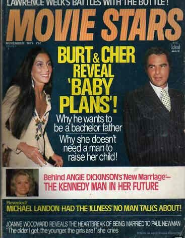 MOVIE STARS magazine side cover Issue 420 November 1975