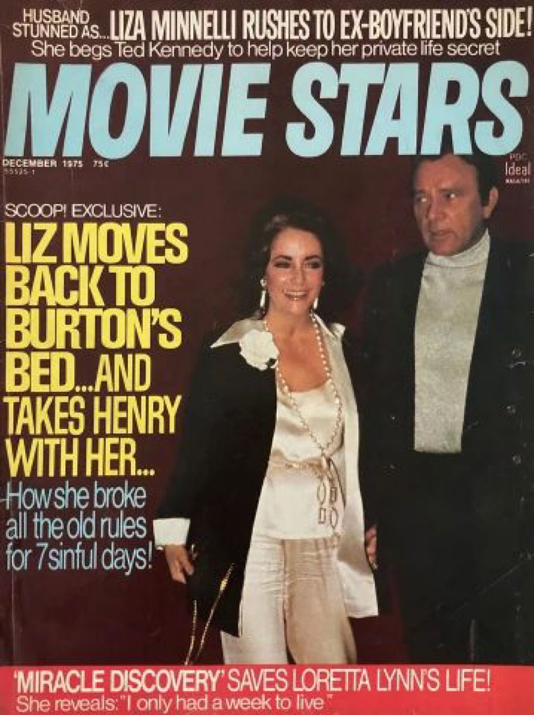 MOVIE STARS magazine side cover Issue 421 December 1975