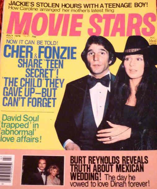MOVIE STARS magazine side cover Issue 428 July 1976