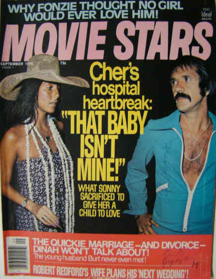MOVIE STARS magazine side cover Issue 430 September 1976