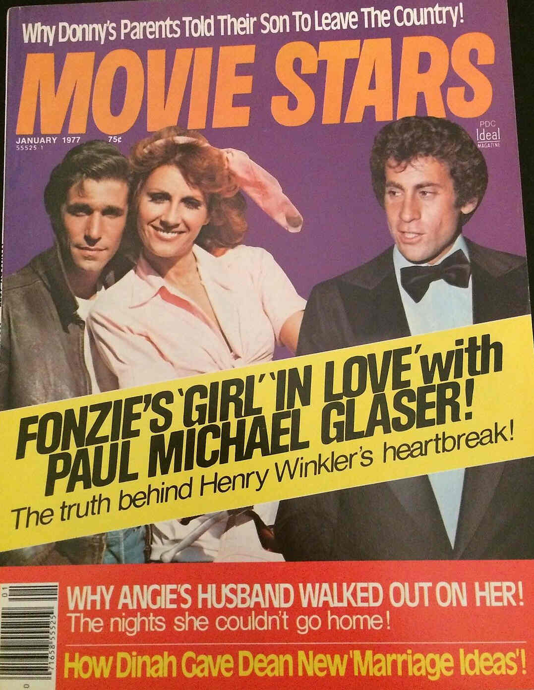 MOVIE STARS magazine side cover Issue 434 January 1977