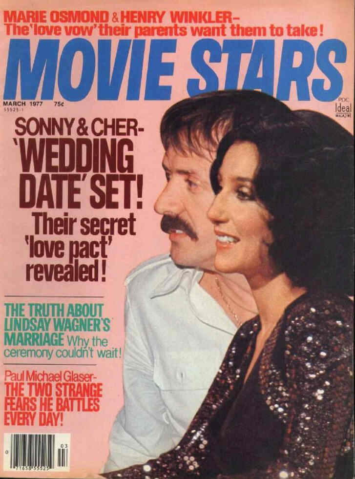 MOVIE STARS magazine side cover Issue 436 March 1977