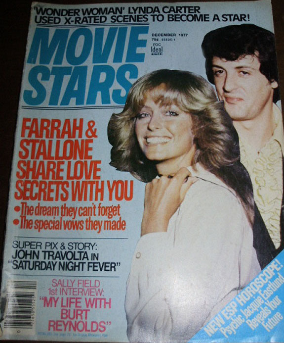 MOVIE STARS magazine side cover Issue 445 December 1977