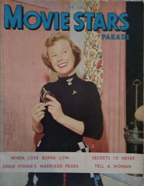MOVIE STARS PARADE (AU) magazine side cover  June 1955