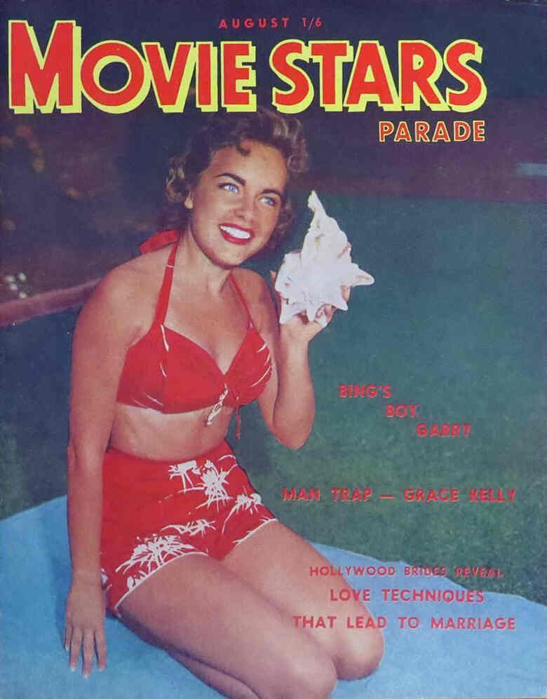 MOVIE STARS PARADE (AU) magazine side cover August 1955