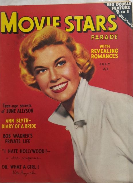 MOVIE STARS PARADE (AU) magazine side cover  Vol 1 No 1 July 1954