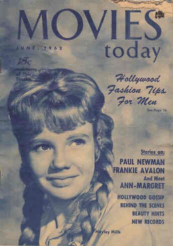 MOVIES TODAY magazine side cover June 1962