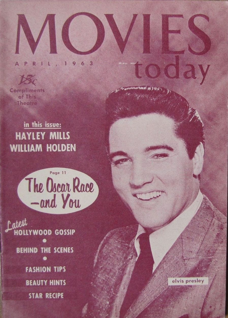 MOVIES TODAY magazine side cover April 1963
