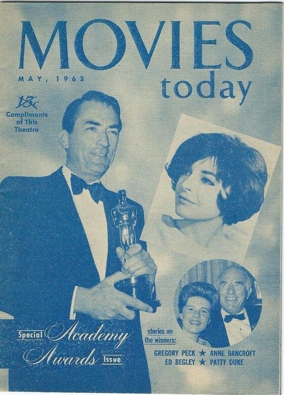 MOVIES TODAY magazine side cover May 1963