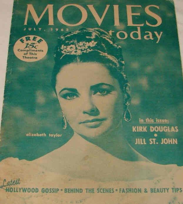 MOVIES TODAY magazine side cover July 1963