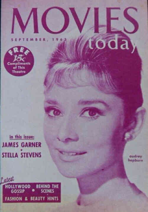 MOVIES TODAY magazine side cover September 1963