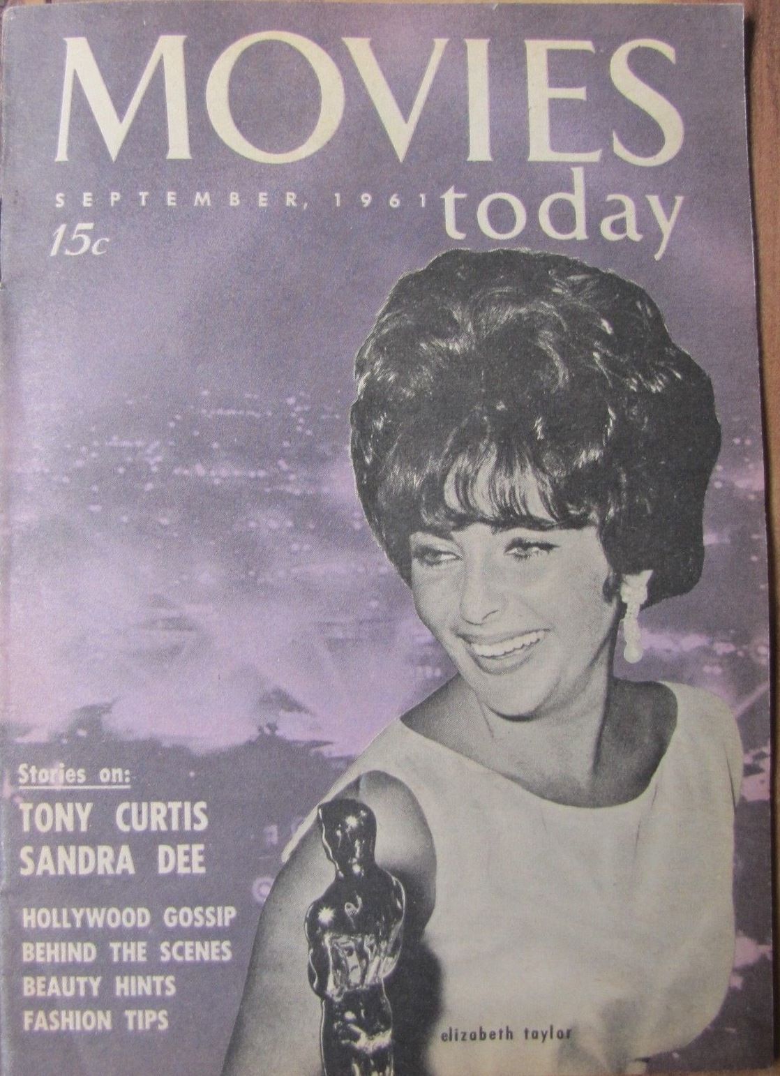 MOVIES TODAY magazine side cover Issue 1  Vol 1 No 1 September 1961