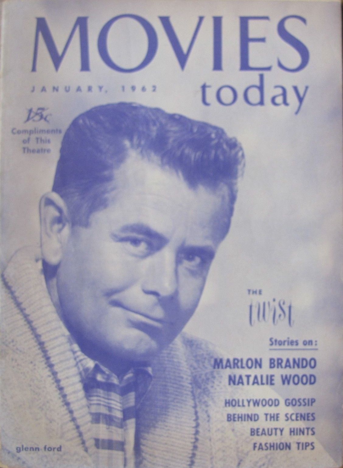 MOVIES TODAY magazine side cover January 1962