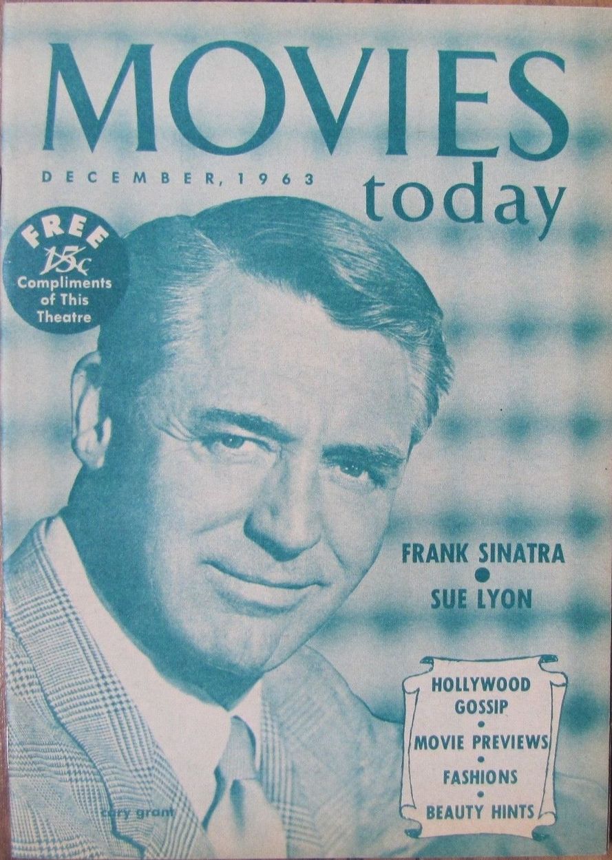 MOVIES TODAY magazine side cover December 1963