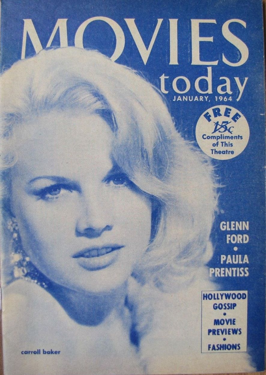 MOVIES TODAY magazine side cover January 1964