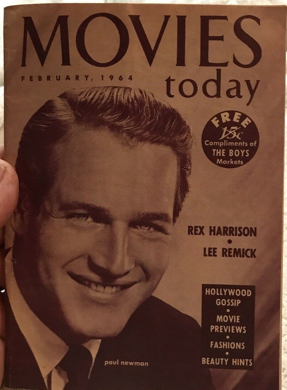 MOVIES TODAY magazine side cover  February 1964