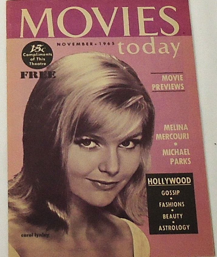 MOVIES TODAY magazine side cover November 1965