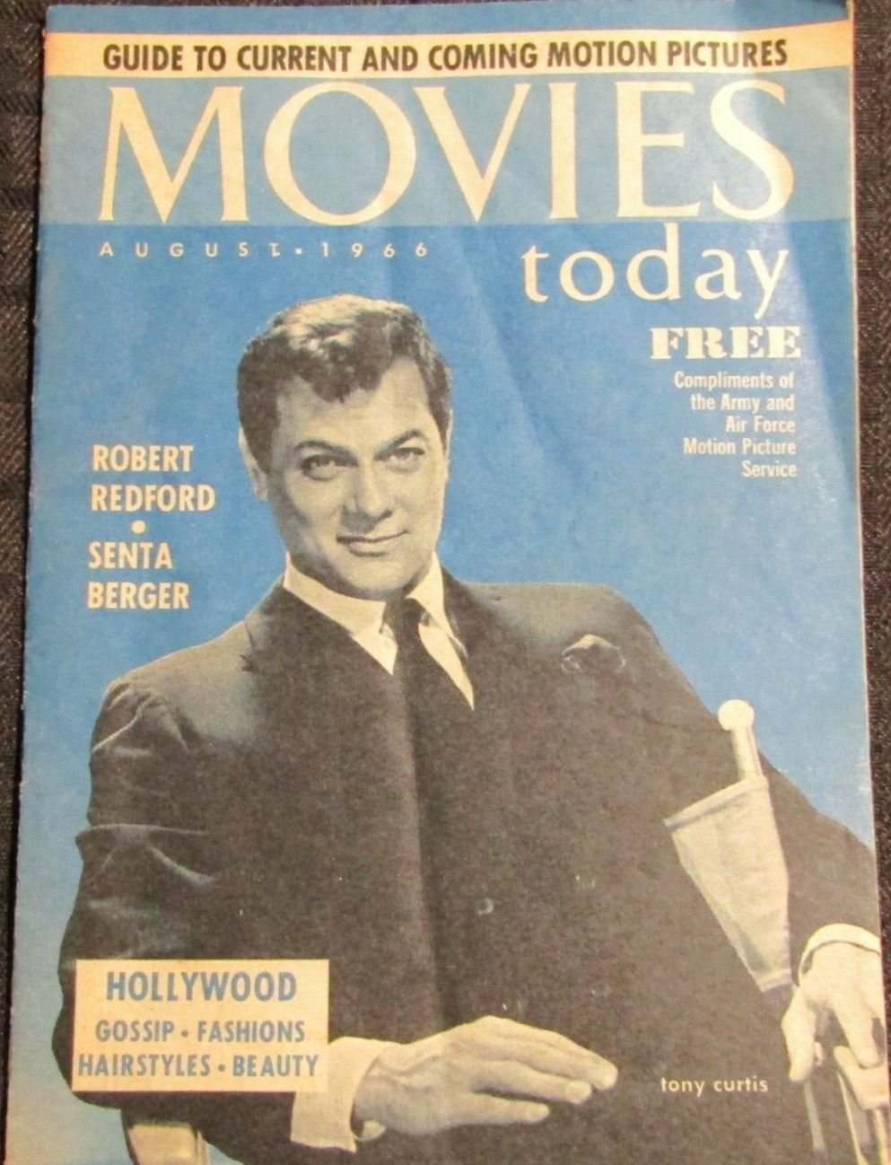 MOVIES TODAY magazine side cover  August 1966