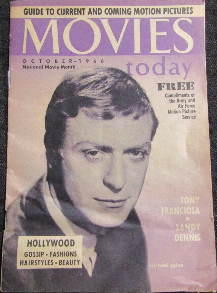 MOVIES TODAY magazine side cover  October 1966