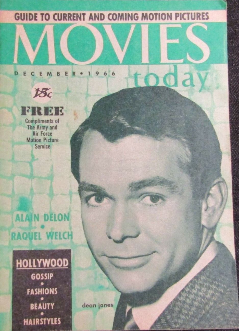 MOVIES TODAY magazine side cover  December 1966