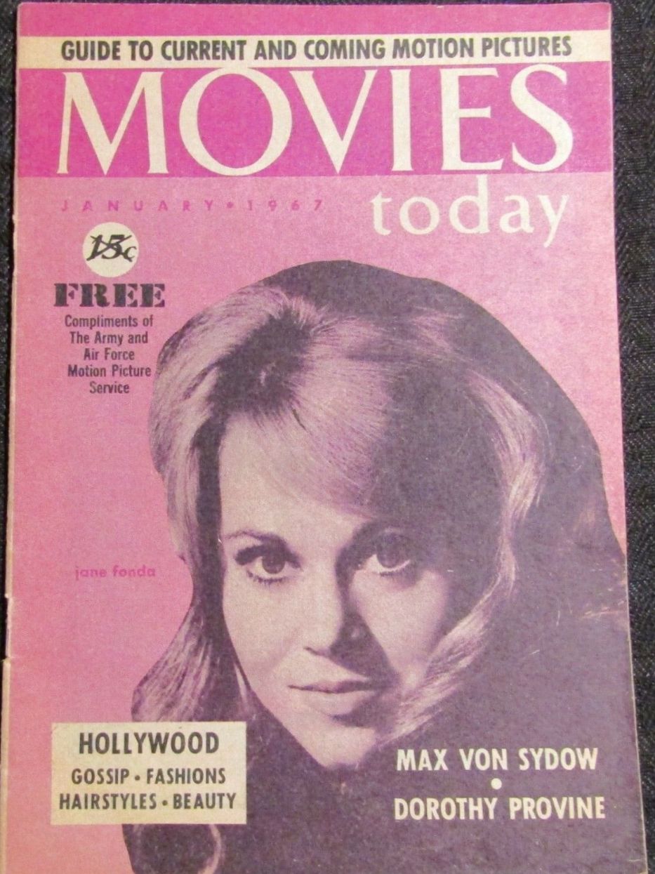 MOVIES TODAY magazine side cover  January 1967