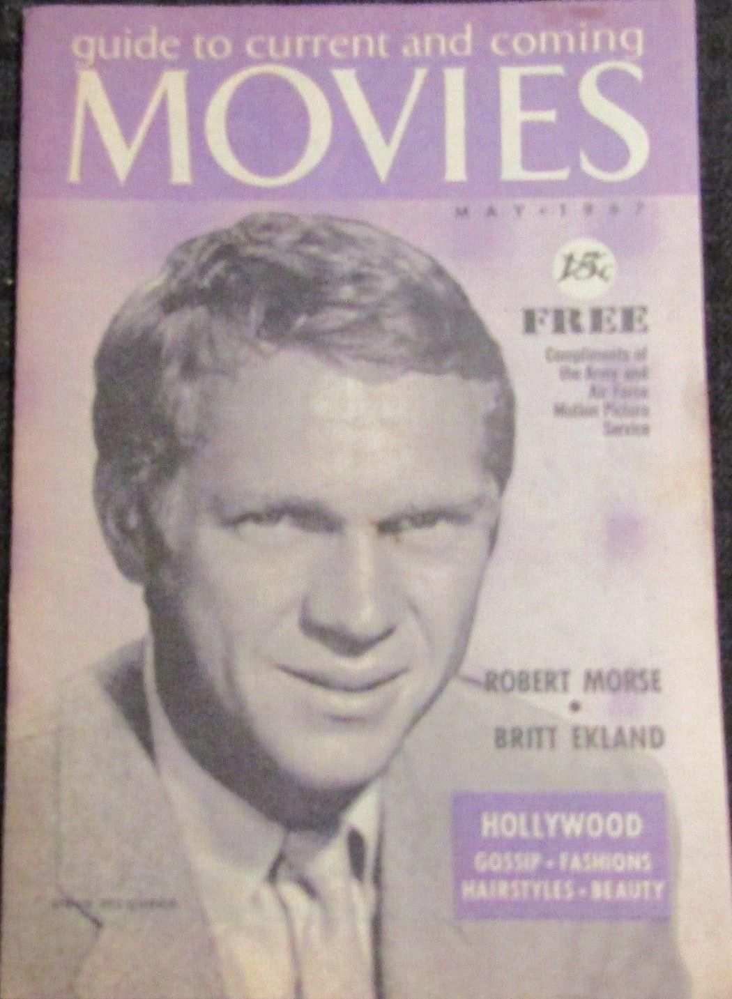 MOVIES TODAY magazine side cover  May 1967