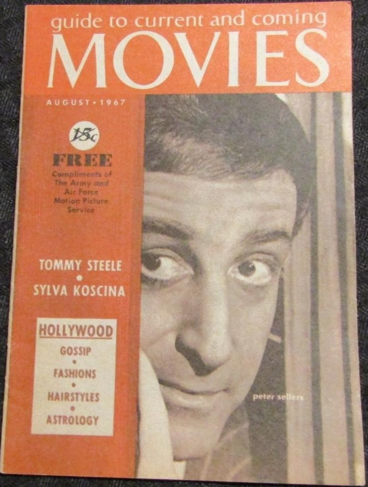 MOVIES TODAY magazine side cover  August 1967