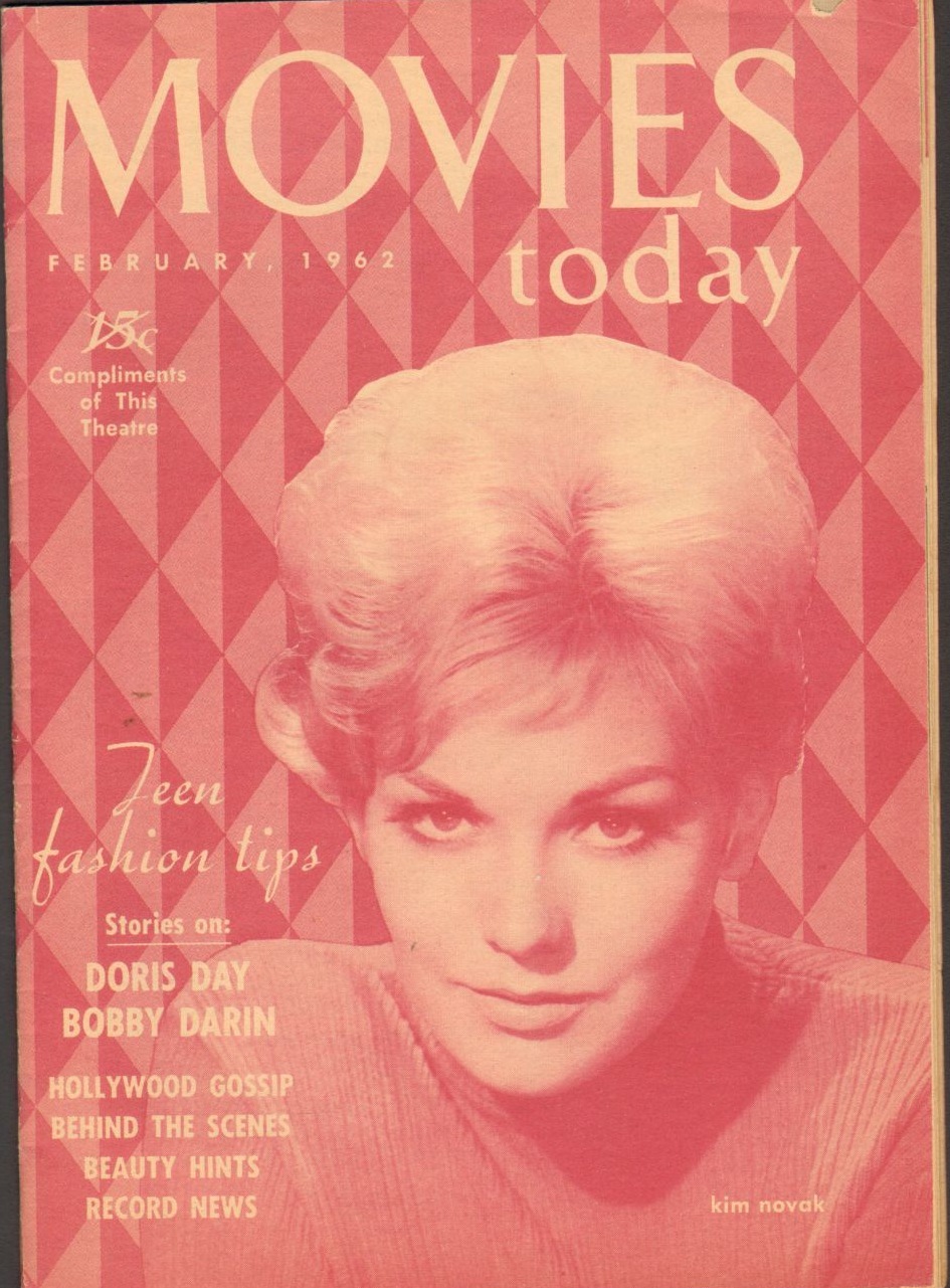 MOVIES TODAY magazine side cover  February 1962