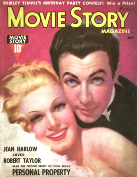 MOVIE STORY magazine side cover May 1937