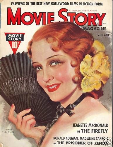 MOVIE STORY magazine side cover September 1937